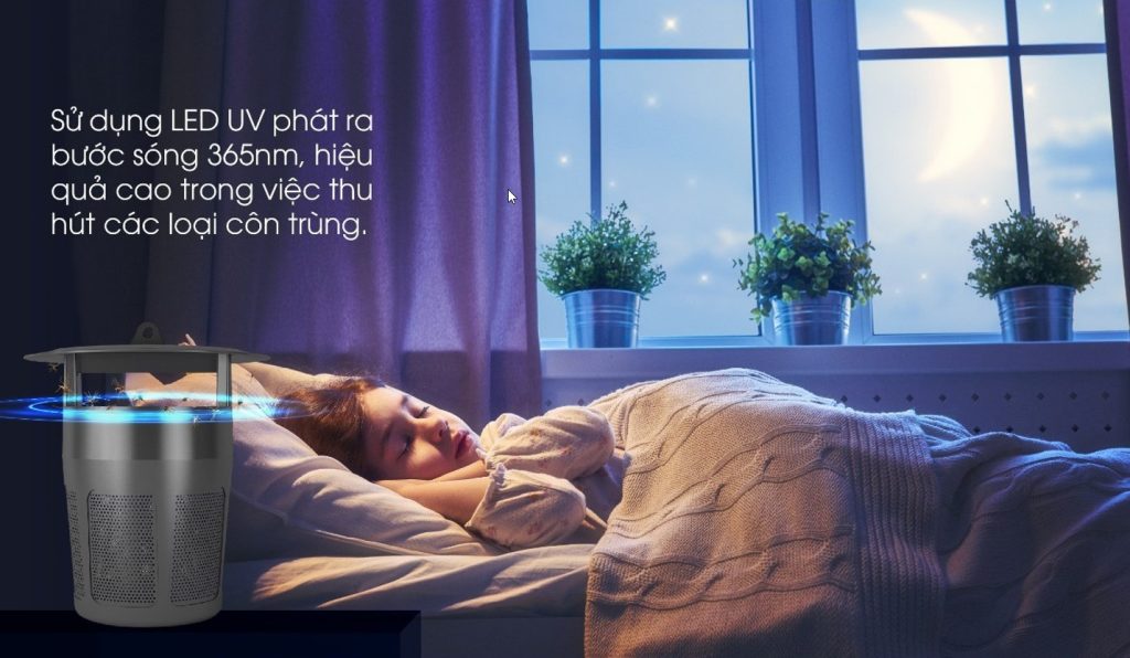 Kiểu chứng cho thấy ánh sáng UVC có thể thu hút muỗi