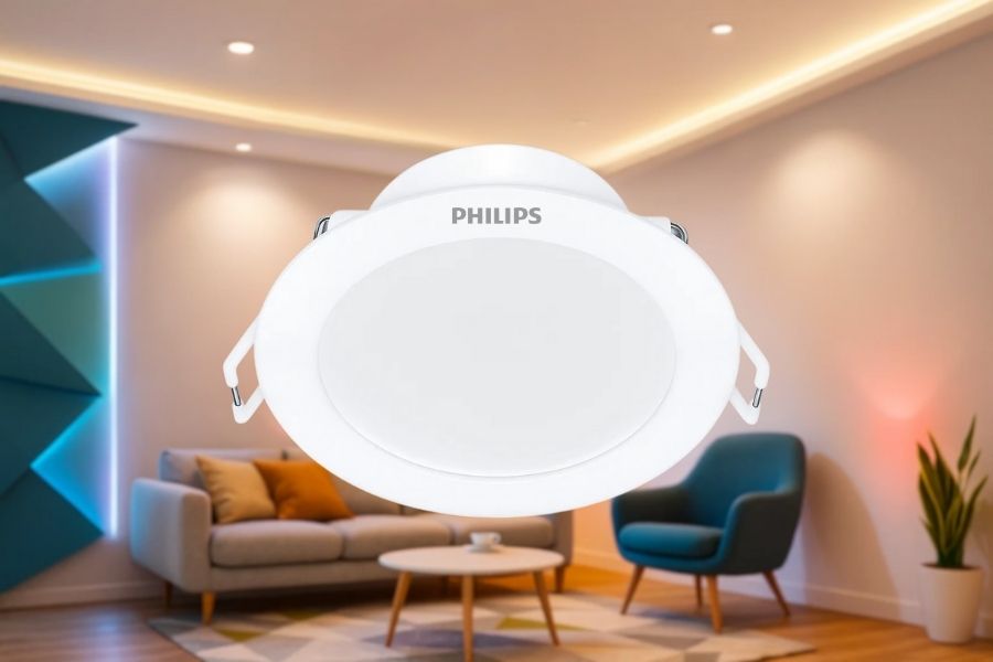 Đèn LED âm trần Eridani Philips 9W thiết kế tinh tế 