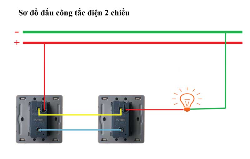 sơ đồ đấu nối công tắc điện
